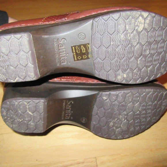 WOMENS SANITA SHOES/MARY JANES/BROWN/SIZE 40/9.5! - Picture 6 of 7